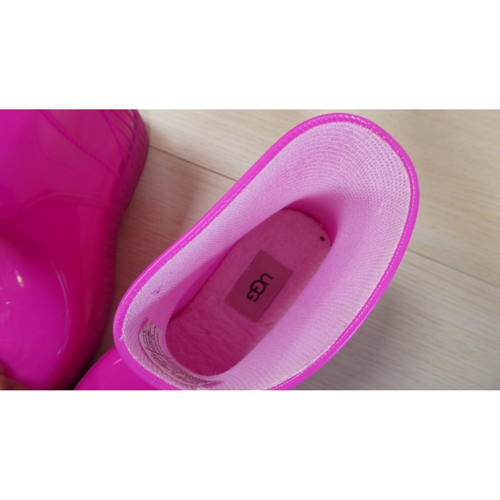 Ugg Women's Drizlita Rain Boots Dragon Fruit Sz 6 - Picture 5 of 6